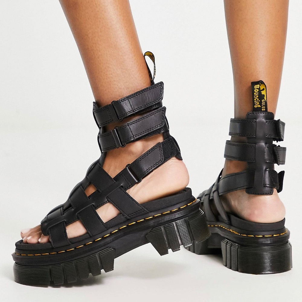 Dr. Martens Black Gladiator Sandals